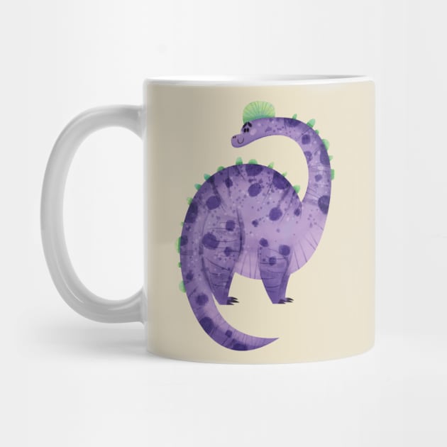 Happy Diplodocus Dinosaur by Geeksarecool